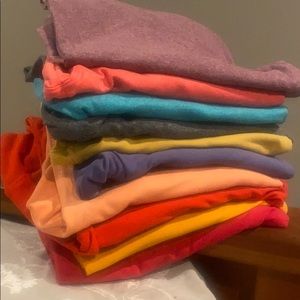 LuLaRoe solid plain leggings OS bundle (10)